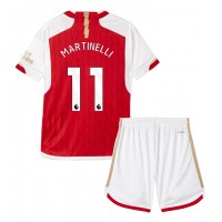 Camiseta Arsenal Gabriel Martinelli #11 Primera Equipación Replica 2023-24 para niños mangas cortas (+ Pantalones cortos)
